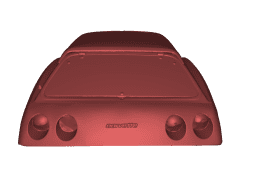Rare Corvette Greenwood Wagon 3D Scan Of Back